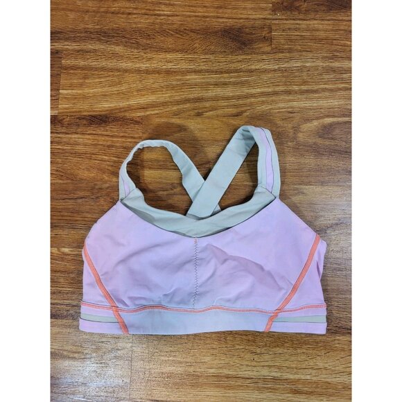 Lululemon Size 8 Pink Cross Cross Sports Bra - Picture 1 of 4